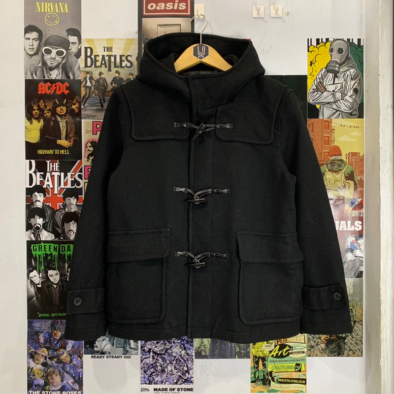 Jaket Tebal Hoodie Jacket Pria / Wanita GU by Uniqlo Hitam