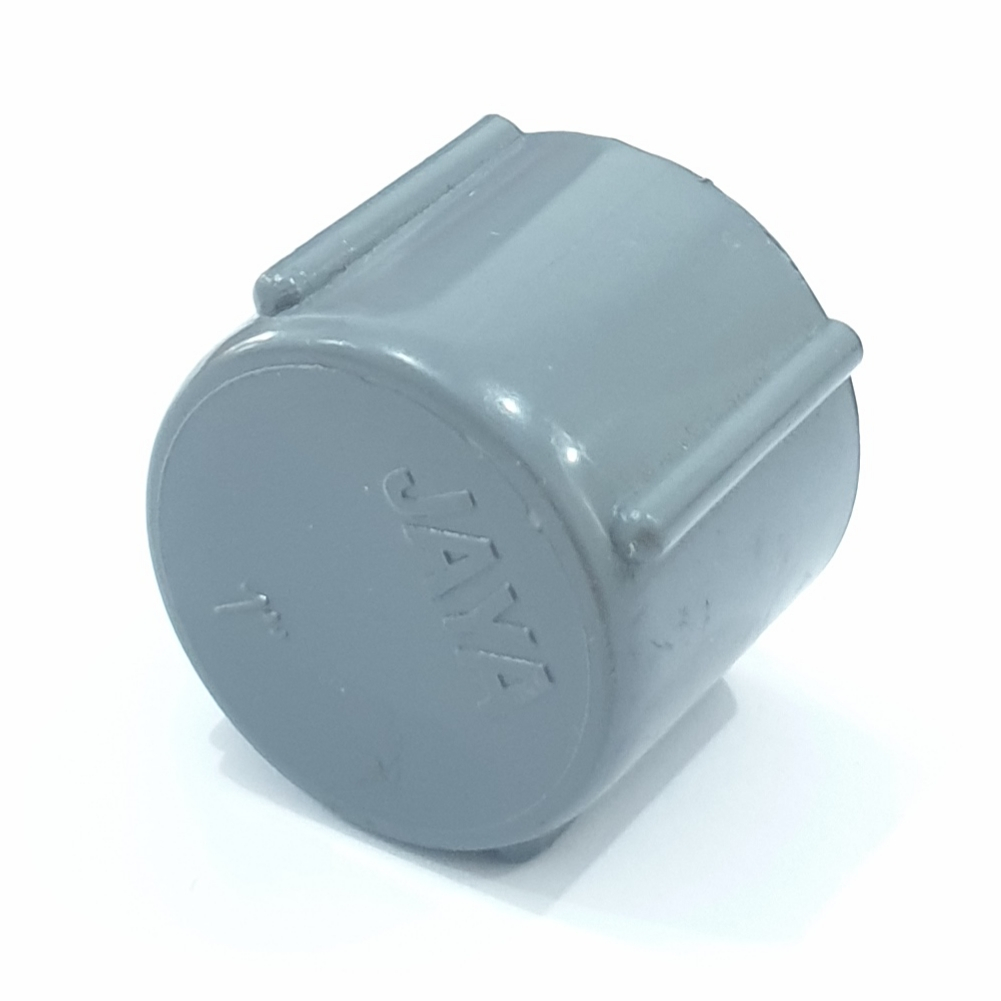 Jaya ORI Dop Pvc TS 1&quot; Dop Polos Pvc / Cap Pipa Air Pvc / Tutup Pipa Air Pvc Tanpa Drat