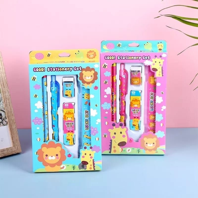 

Paket alat tulis / alat tulis sekolah motif lucu (6688)
