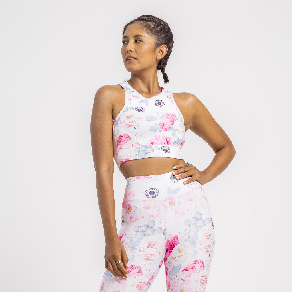 AUM Sakura - Sport Bra Olahraga Wanita W Yoga Zumba Dry Fit Gym Workout