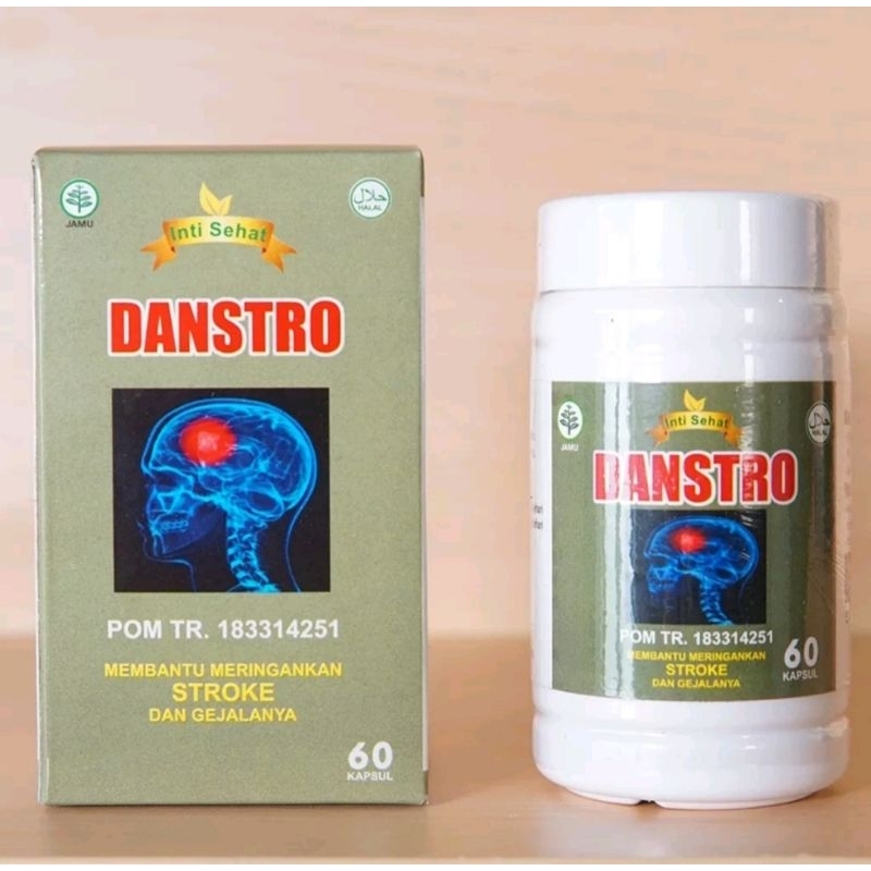 obat herbal kapsul DANSTRO khasiat ampuh mengobati stroke berat stroke ringan melancarkan peredaran 