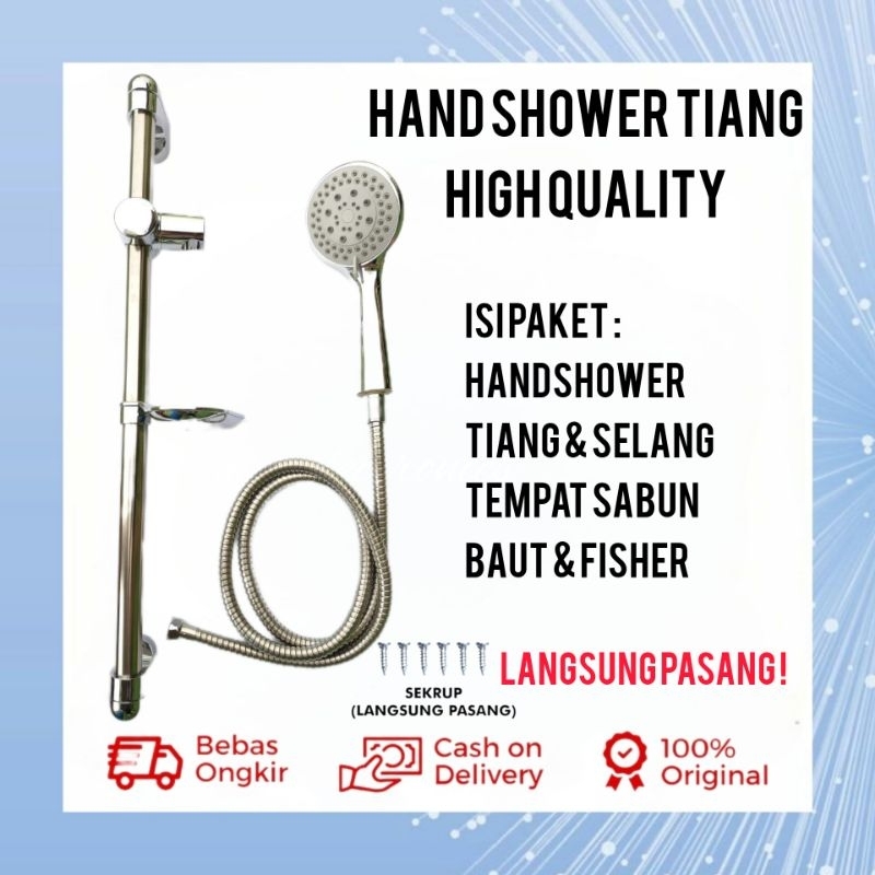 SET TIANG SHOWER SET HAND SHOWER SET HEAD TIANG SHOWER PAKET SHOWER TOILET WC MINIMALIS