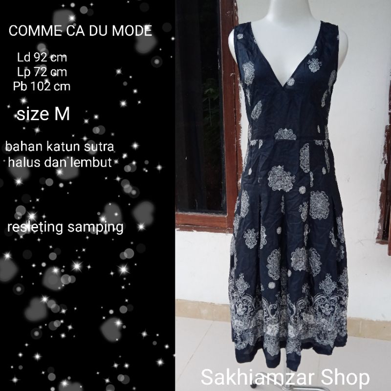 Sakhiamzar Shop Pre Loved Dress kawai, dress vintage, dress mewah COMME CA DU MODE