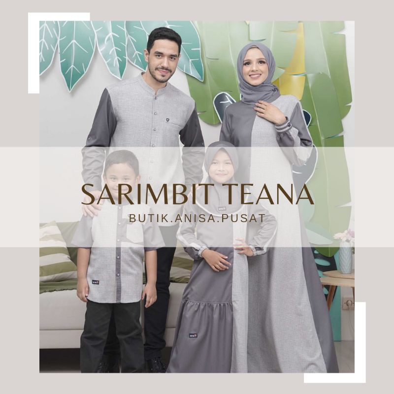 Sarimbit Mutif 2023 Sarimbit Mutif Teana Plum Grey Paloma Gamis Teana Koko Zidan