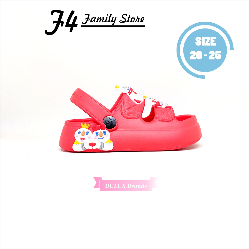 MD79 - Sendal Anak Viral 2023 Mixue Anak Perempuan Usia 1 3 Tahun Slip On Jelly Tali Belakang