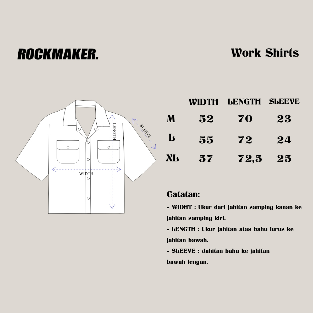 Rockmaker Workshirt  'Genius at Work' Black