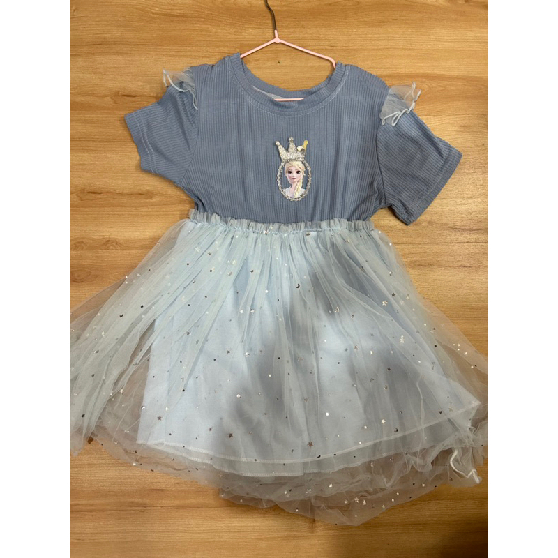 preloved dress elsa frozen rok tutu