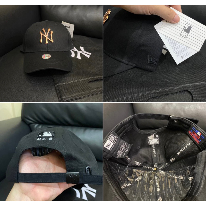 Topi Ny Baseball Pria Cowok Cewek Import Model Terbaru Logo Plat Besi Metal Bisbol