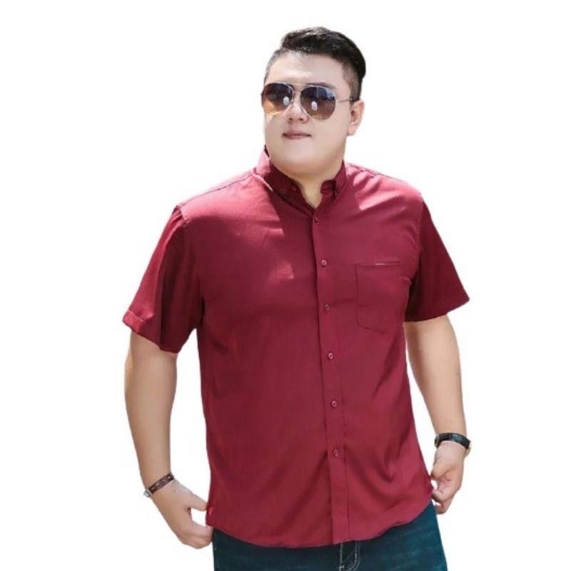 kemeja Polos lengan pendek || kemeja polos Dewasa || kemeja polos pria dewasa || kemeja polos slimfi