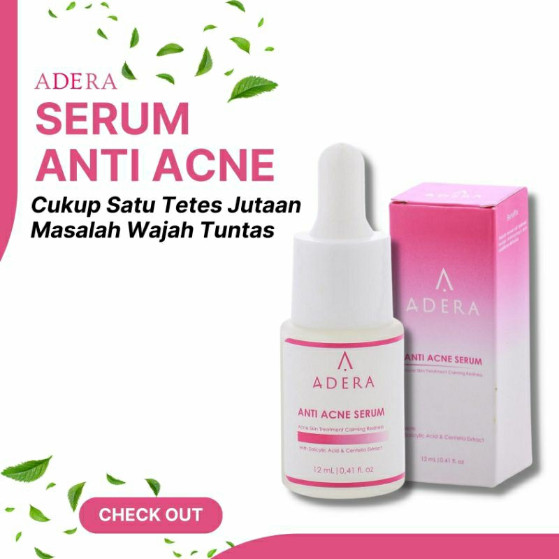 Serum Wajah Adera Anti Acne Vitamin C BPOM Original Penghilang Flek Hitam Membandel Bekas Jerawat Me