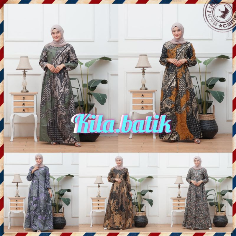 PROMO GAMIS BATIK MURAH MOTIF,Kate,ijo, kuning,prodo,ungu,Sekar hijau, kubis BUMIL BUSUI