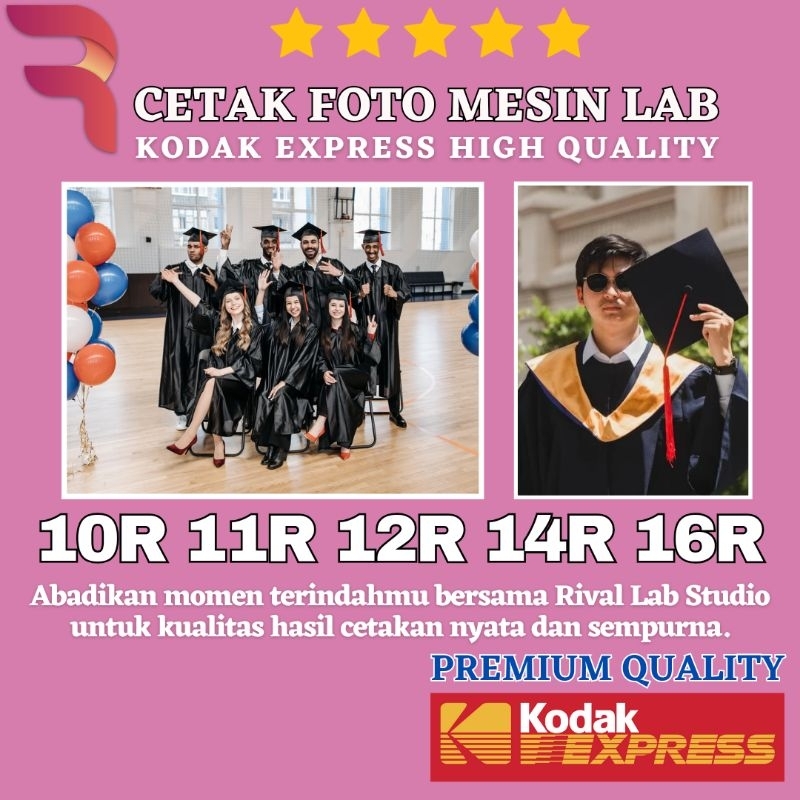 RIVAL Cetak Foto 10R 11R 12R 14R 16R Mesin Lab Kodak Express High Quality Awet Puluhan Tahun / Cetak
