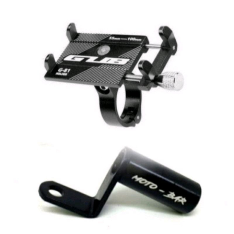 Paket GUB P30 Phone Holder + Breket Spion MOTOWOLF NMAX PCX ADV VARIO BEAT FAZZIO FILANO DLL
