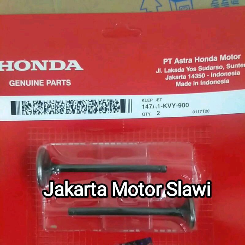 147A1 KVY 900 valve in ex klep masuk keluar 1 set honda beat karbu beat fi stater kasar scoopy karbu spacy karbu ori ahm