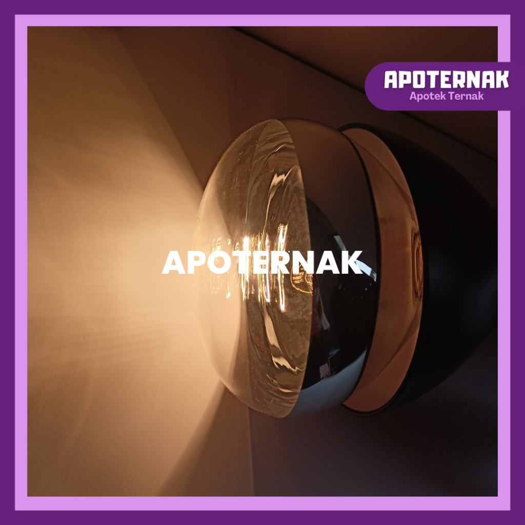 LAMPU PENGHANGAT 100W 150W 200W | Lampu Inframerah Pemanas Penghangat Anakan Ternak Anak Ayam Sapi Kambing Domba | Apoternak