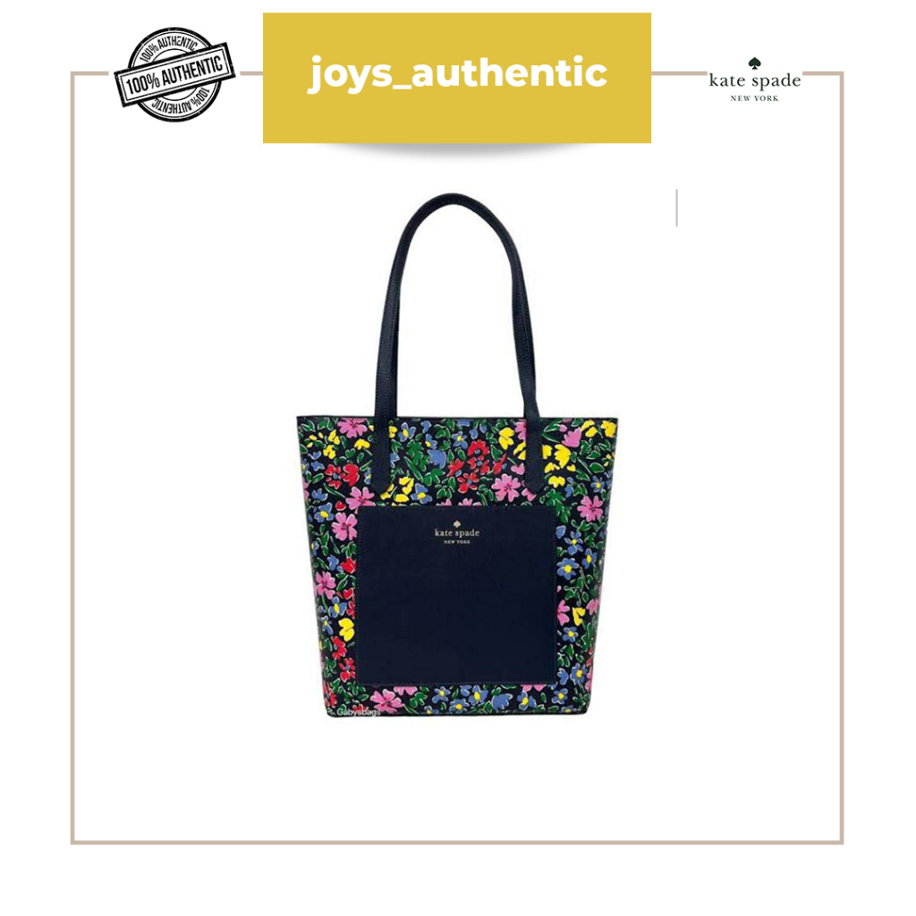 Tas wanita Kate spade daily tote zip floral woman bag authentic original