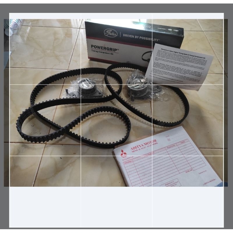 timing belt set kuda L300 diesel solar strada L200 lama double kabin turbo K74 BELUM TRITON