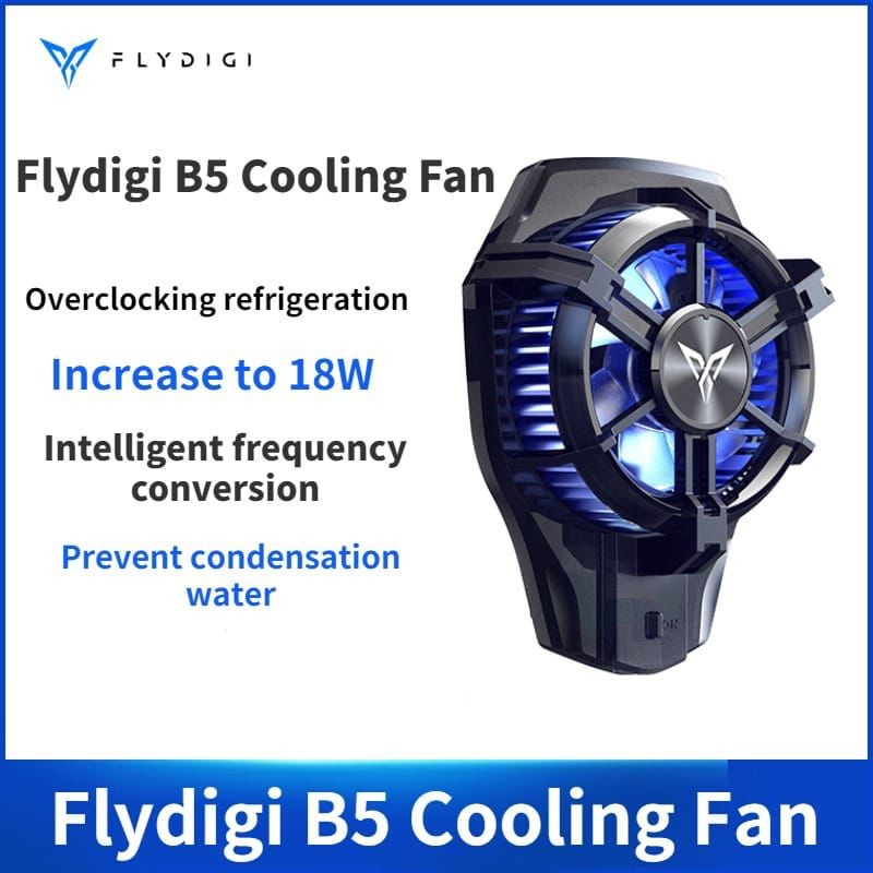 Flydigi B5 Fan Cooler Radiator Pendingin Hp Cooling Fan Gaming With Overclocking technologi ( BINTANG ACC )