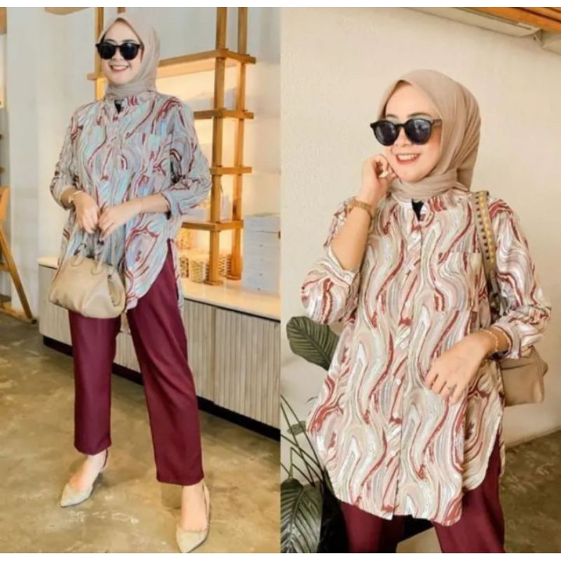 ANNAJA RELICA SET Setelan shakila wanita kekinian new motif
