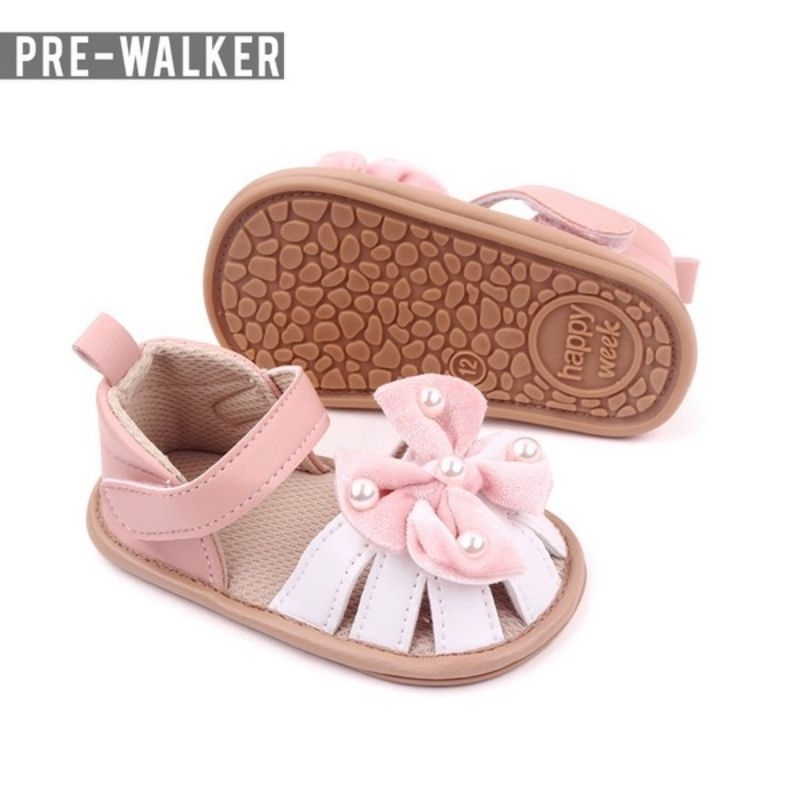 Sepatu Sandal Bayi Perempuan - Prewalker Baby Sol Karer Anti Slip S1324