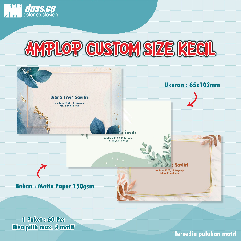 

Amplop Custom Nama