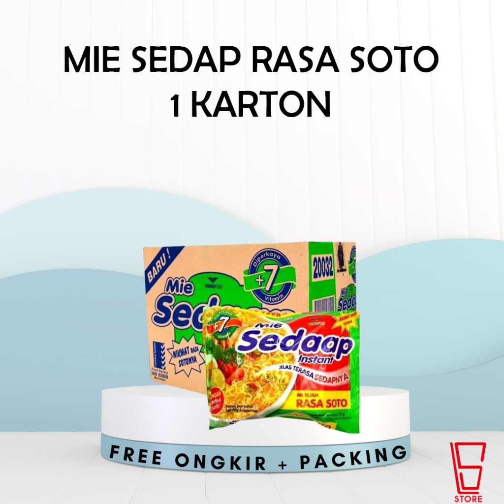 

INDOMIE SEDAP SOTO 1 KARTON ISI 40PCS / INDOMIE SEDAP SOTO