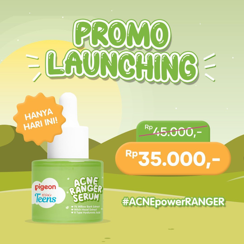 ✿ELYSABETHME✿ PIGEON teens hijau ALL skincare perawatan wajah remaja manja