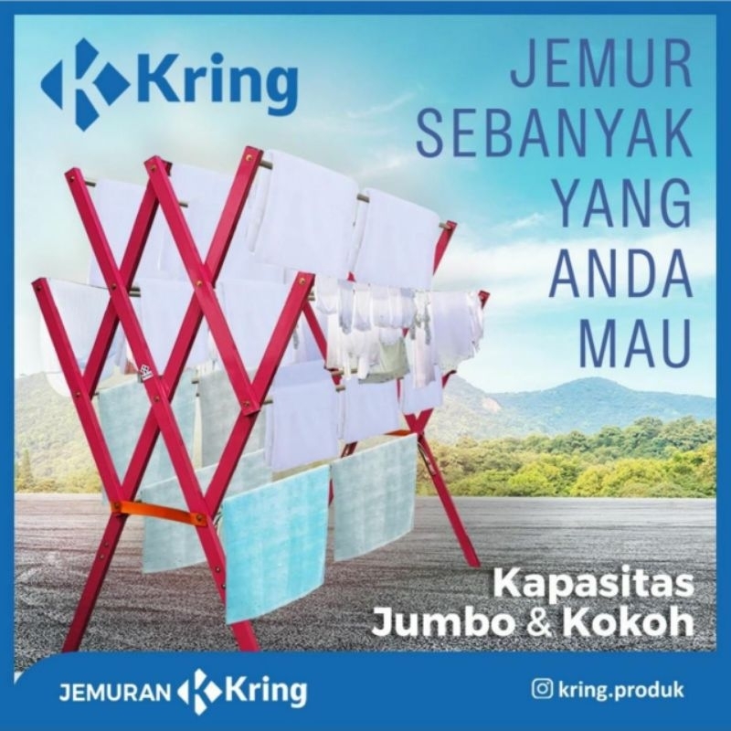 Jemuran Baju Kring Aluminium