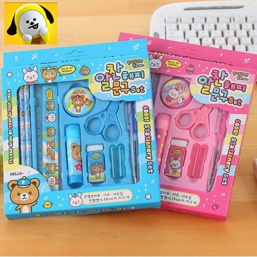 

ALAT TULIS PENSIL SET ANAK 10 IN 1 KARAKTER LUCU STATIONERY SOUVENIR / ALAT TULIS SEKOLAH