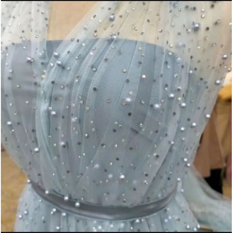 tile swarovski mutiara | tile manik | tile gliter | kain bridesmaid | kain seragaman | seragaman kel