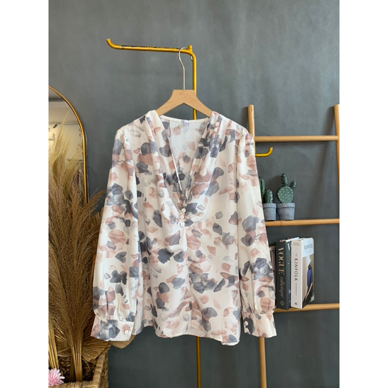 Clara Pastel Blouse | blouse unik pastel import bkk