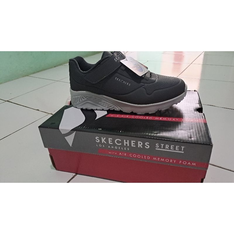 Skechers Uno Lite Boys Casual Shoes - Carcoal