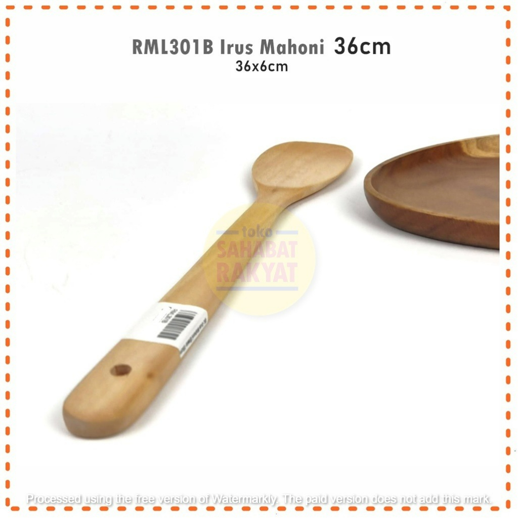 Irus/Sendok Besar 36cm Kayu Mahoni dan Kayu Sonokeling