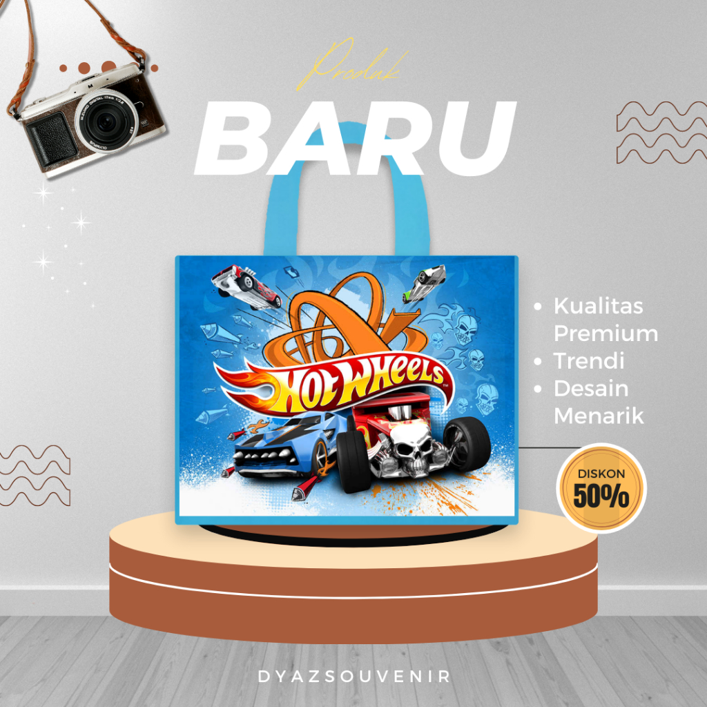 

PREMIUM Tas Spunbond SAFA Banner Printing Vynl Tas Ultah HotWheels Tas Kado Tas Jajan Snack TAS ANAK