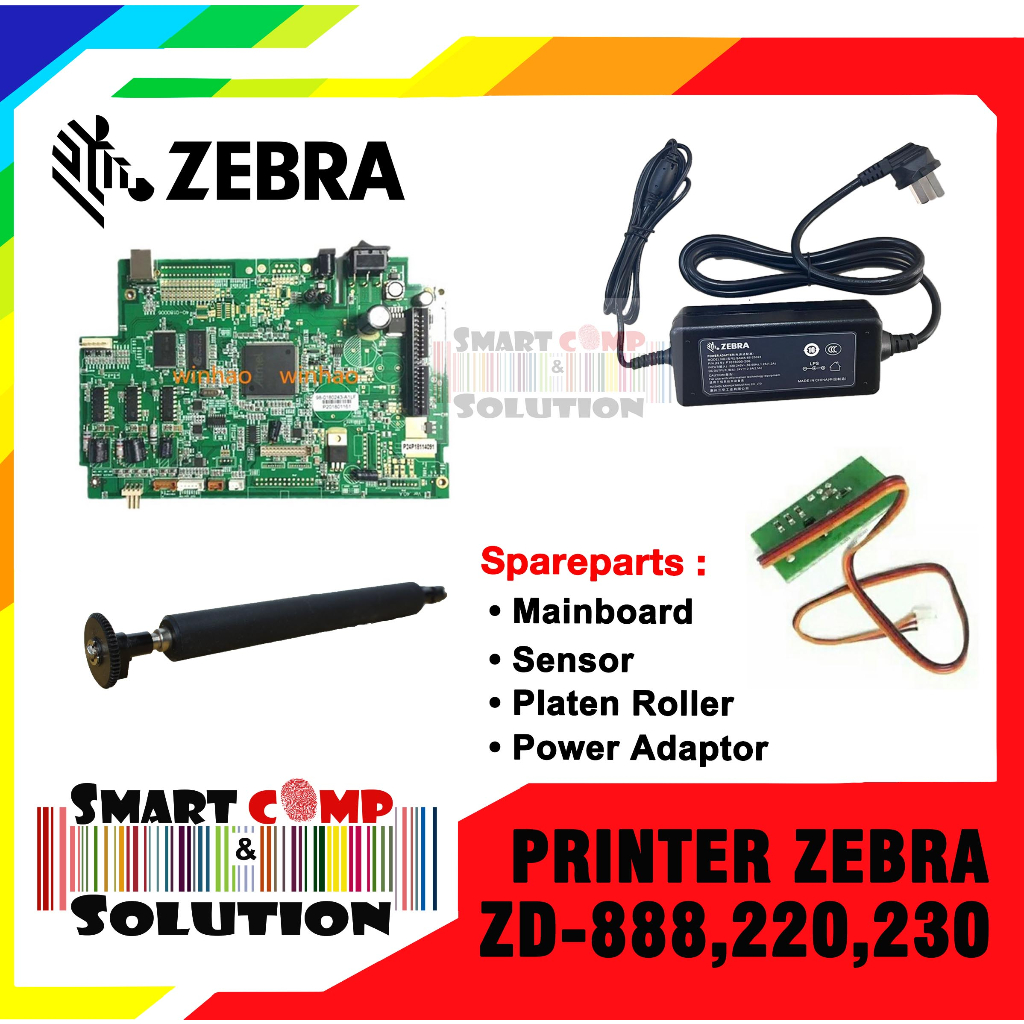 Spare Part Printer Zebra ZD888 ZD220 Mainboard Adaptor Sensor Platten