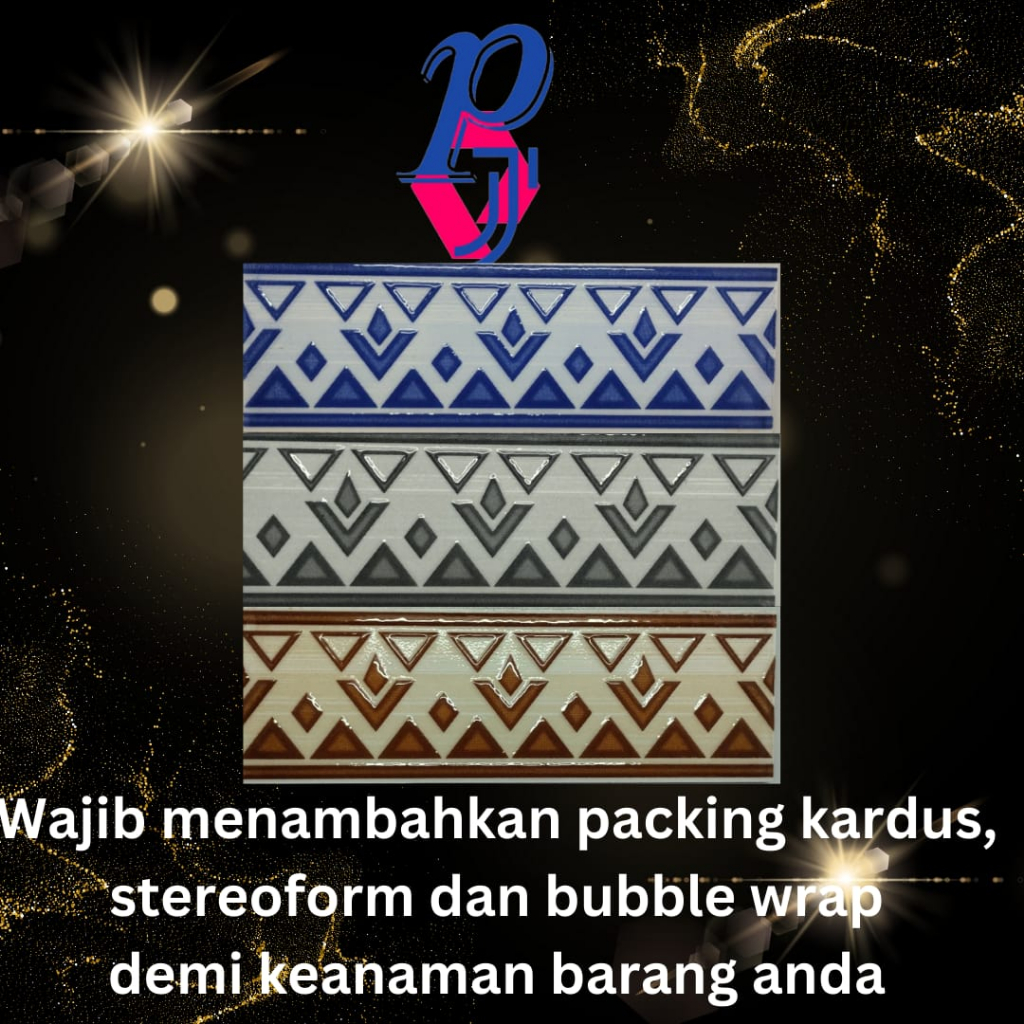 Lis Keramik Dinding Dapur/Kamar Mandi/Teras Rumah 8x25cm