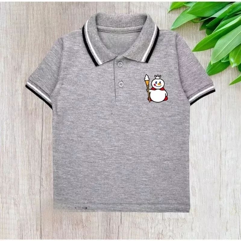 Kaos Anak Mixue Usia 2-10 Tahun Baju Kaos Anak Kerah Atasan Anak Wangki