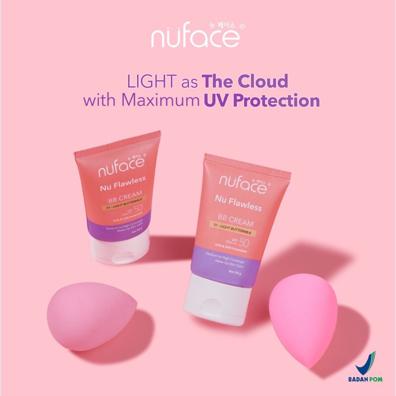 NUFACE NU FLAWLESS BB CREAM | Nuface bb cream spf 50 pa+++