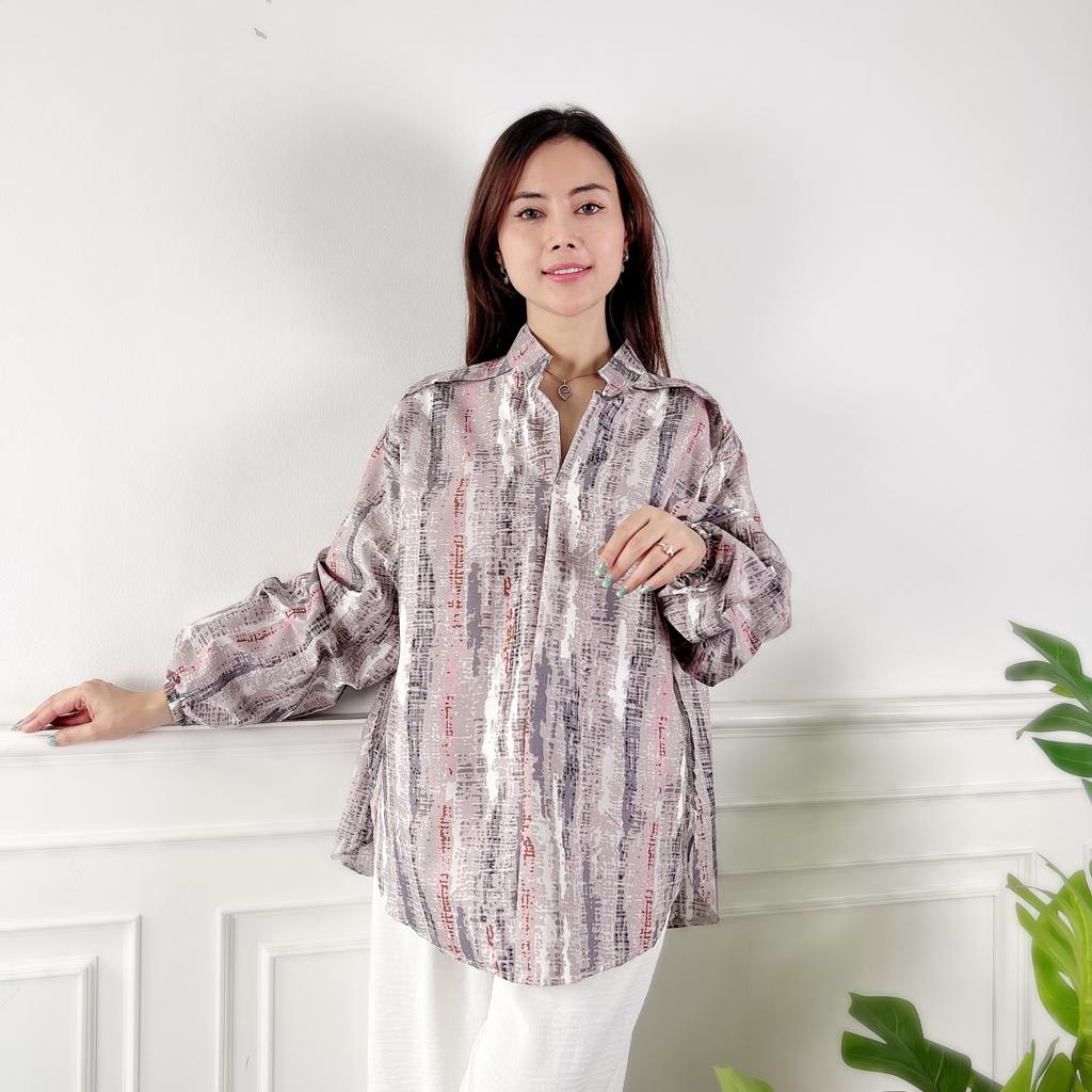 AFI - EC - Blouse Bambu Oversize / Blouse Bimbo Oversize-Abu
