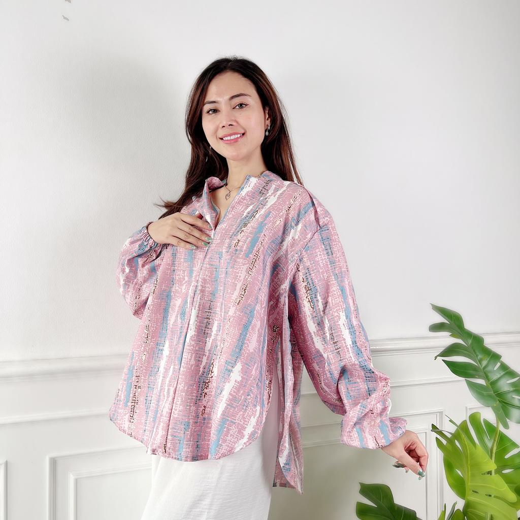 AFI - EC - Blouse Bambu Oversize / Blouse Bimbo Oversize-Dusty