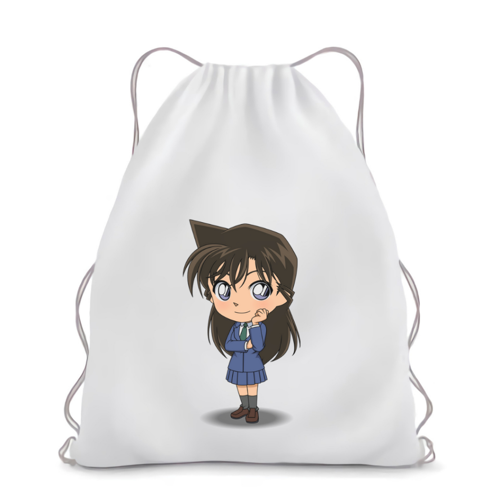 Bisa CUSTOM Detective Conan Series Anime merchandise Jepang Kartun tas Stringbag Drawstring viral || Kiiyoomii ||