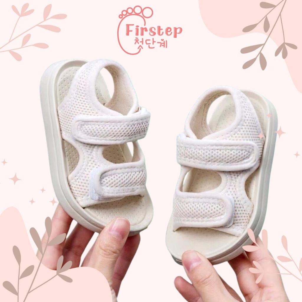 Firstep ❤️ Sandal Gunung Anak Polos Laki laki Perempuan  Sendal Anak Import Anti Slip FS107