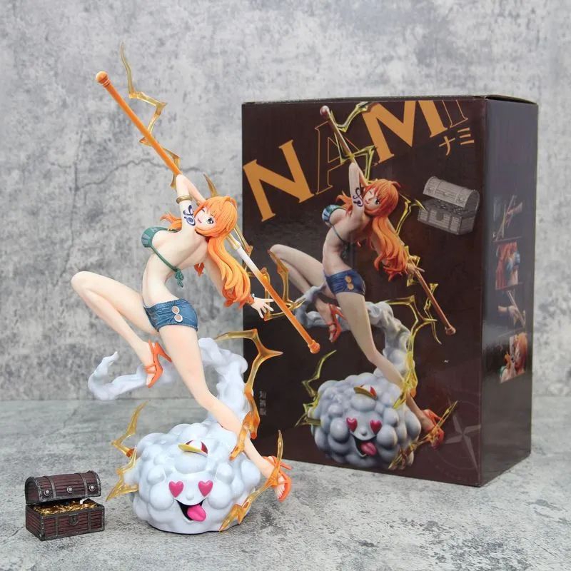 One Piece The Island of Ghost Nami with Zeus Standing GK Statue Figure
