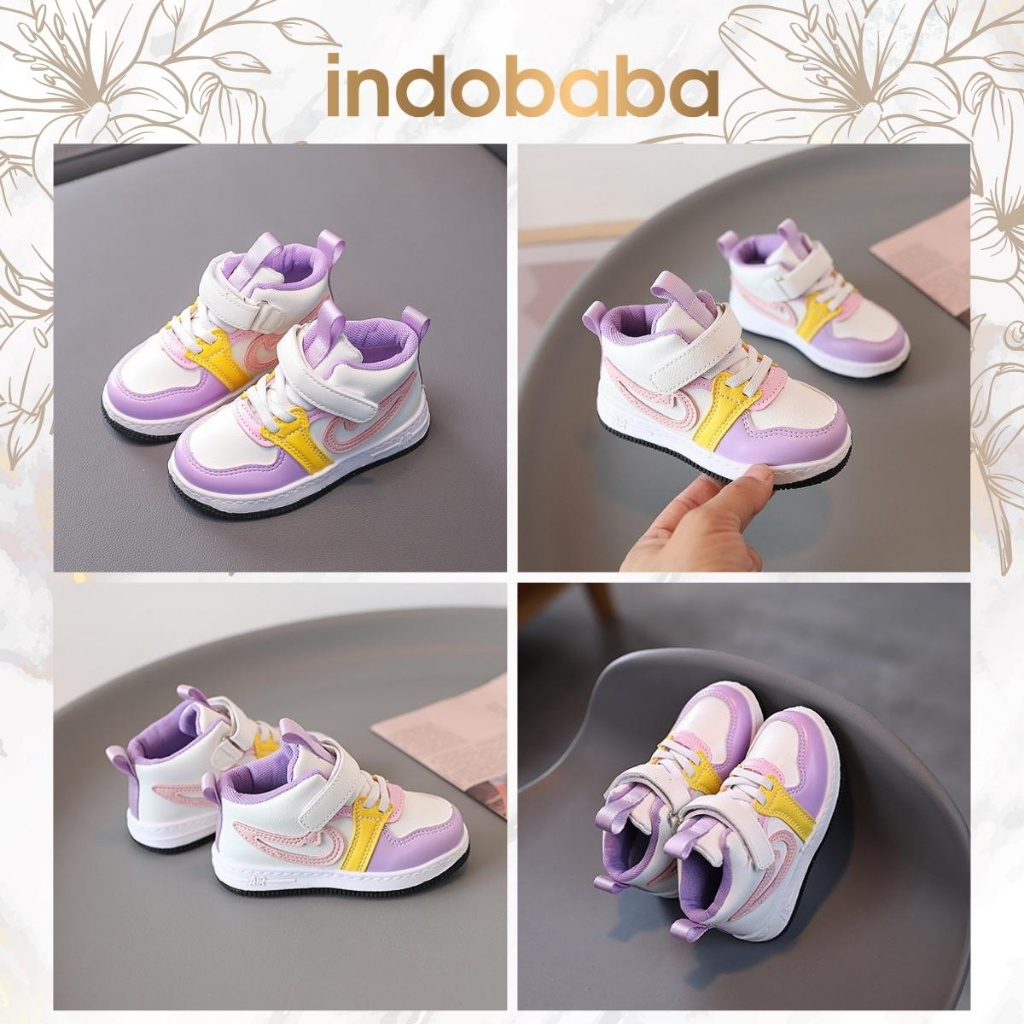 indobaba Sepatu Sneakers Anak Import Laki Laki Dan Perempuan 1-7 Tahun S129