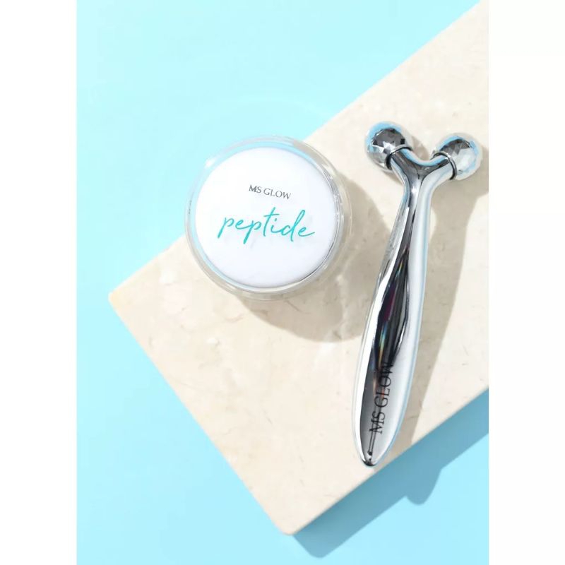 (EXP 10/23) MS GLOW NECK CREAM FREE ROLLER / MS GLOW KRIM LEHER MEMUTIHKAN DAN BEBAS KERIPUT MS GLOW