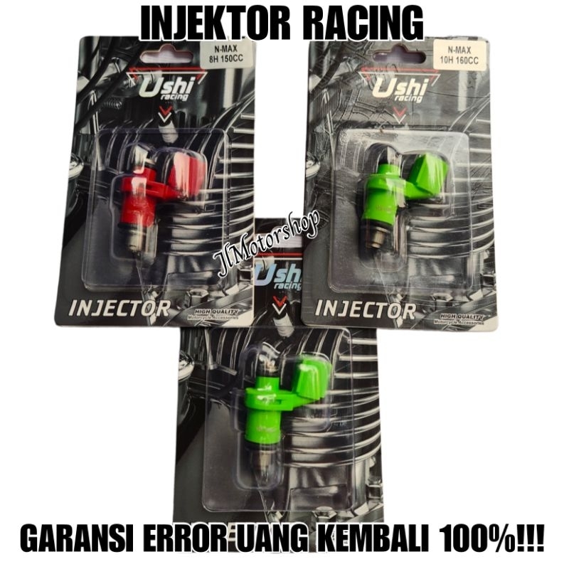 INJECTOR INJEKTOR USHI RACING BEAT VARIO CB150 CBR SONIC SUPRA GTR GENIO SCOOPY CRF VERZA NEW MEGAPRO PCX ADV 150 160 VESPA IGET CB 150 SPACY SUPRA 125 Fi R15 VVA VIXION R 155 XSR MT15 NMAX AEROX MIO J MIO M3 DLL