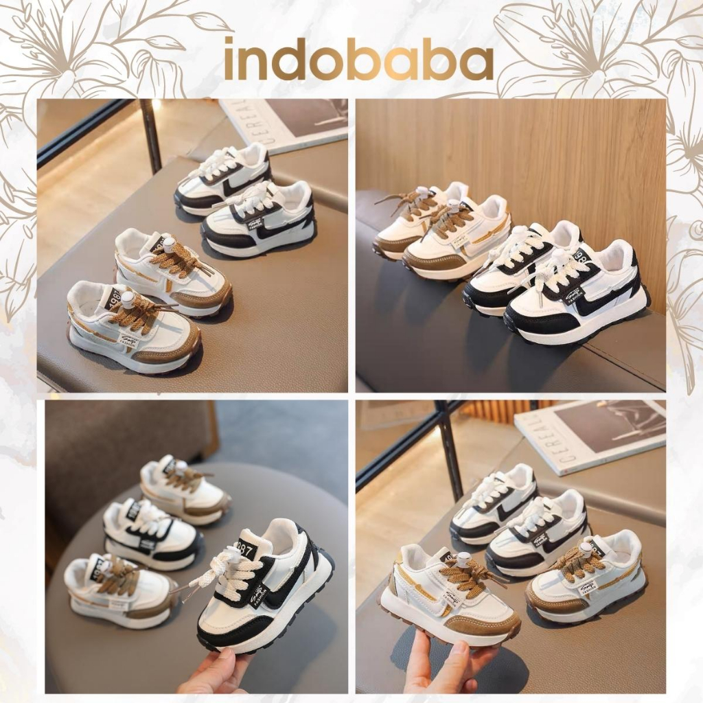 ✅INDOBABA✅ Sepatu Anak Perempuan Import Sneaker Anak Laki laki Import Usia 1 2 3 4 5 Tahun #881598