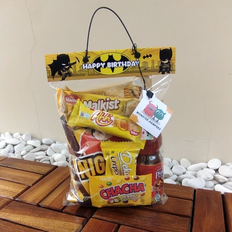 

[PROMO] READY STOCK TANPA MINIMAL ORDER label plastik snack ulang tahun anak by Monster Hampers