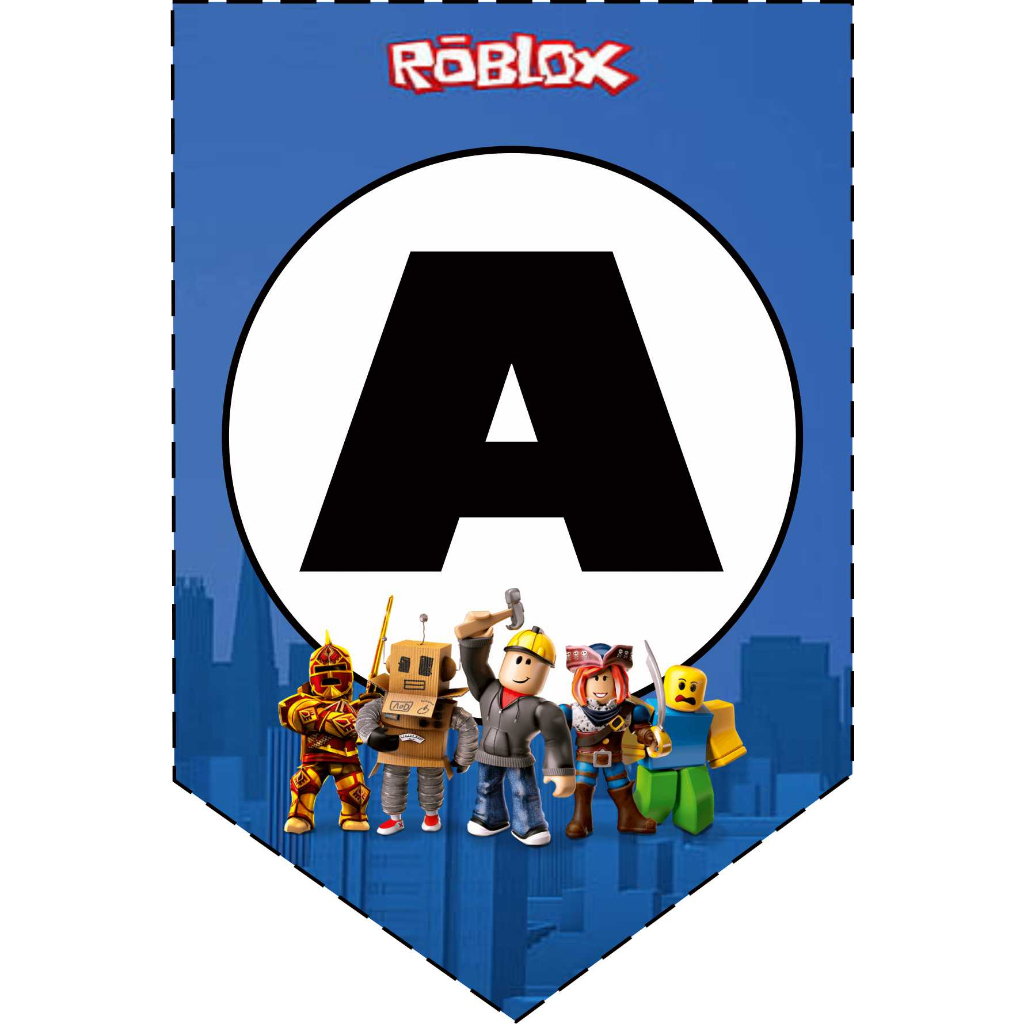 BUNTING FLAG / BANNER FLAG ULANG TAHUN (SATUAN) KARAKTER ROBLOX