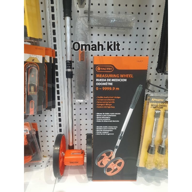 tactix meteran dorong measuring wheel 9999Mtr meteran roda jalan
